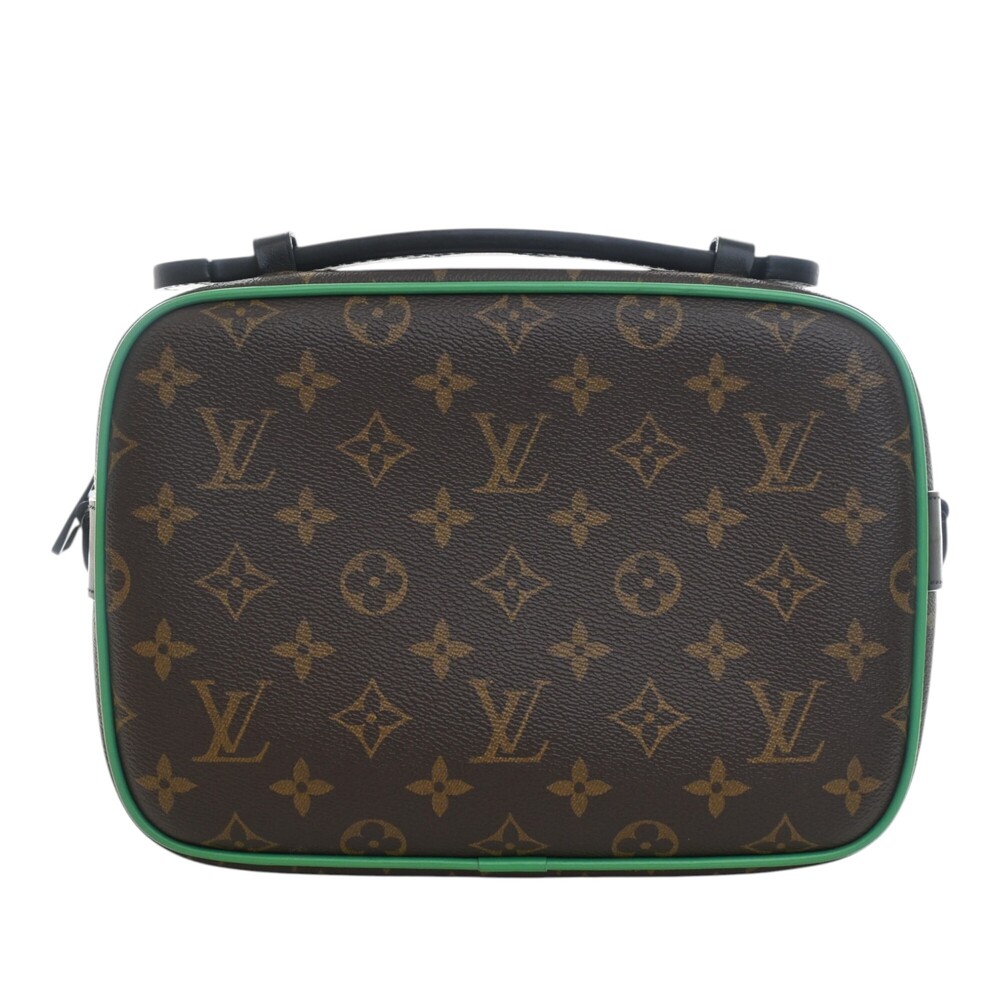 Pre-Loved Louis Vuitton Monogram Macassar S Lock Messenger Bag - Picture 4 of 12